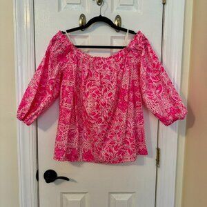 Lilly Pulitzer Winifred Off-the-Shoulder Top (XL, NWT)